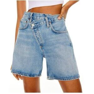 Agolde Criss Cross Jean Shorts